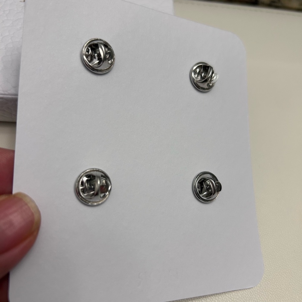 RESERVED FOR CINDY Dior Black and Silver Pins Set - Picture 3 of 4